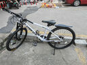 永久（FOREVER）自行车男女学生铝合金双碟刹山地车青少年成人越野竞技避震单车 21速26寸钢架-珍珠白 实拍图