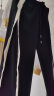 莫代尔运动裤子女春夏款休闲直筒阔腿裤黑色宽松垂感2024年新款显瘦长裤 黑色 S码（适合80-90斤） 实拍图