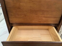 京东京造家居悦枫实木床头柜 天然橡胶木双层储物 收纳卧室储物柜胡桃色 实拍图