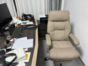 顾全电脑椅工学椅家用可躺办公椅按摩加热老板椅环保真皮C570H金咖皮 实拍图