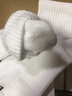 凰棉袜子女士秋冬中筒纯色棉加厚款毛巾底运动吸汗透气袜跑步女袜 白色- 6双 均码 （35-39码） 实拍图