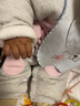 欢喜小熊宝宝棉服套装婴儿秋冬加厚夹棉外出保暖棉衣棉袄两件套婴幼儿衣服 粉色 73 (建议7-9个月.身高66-73cm) 实拍图