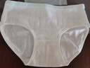 【新疆棉抑菌】内裤女士中腰透气纯色白色学生少女生可爱三角裤 【纯棉】-蓝色 L 实拍图
