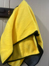 美家日记抹布 黄灰双面抹布75*35cm*2条洗车毛巾擦车抹布吸水纤维绒清洁巾 实拍图