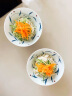 九土陶瓷手绘青花釉里红面碗素雅日式创意手工彩绘餐具食器陶瓷器微波 单碗 晒单实拍图