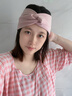 爱宝适月子帽秋冬产后孕妇出院坐月子保暖头巾发带产妇帽子2件装 M464 实拍图