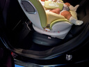 贝比途（BOBEITOO）贝智PRO儿童安全座椅汽车用婴儿宝宝车载智能通风加热0-12岁坐躺 至尊智能苹果绿（通风加热+单手旋转+上拉带） 实拍图