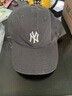 MLB旗舰官方男女帽子运动休闲鸭舌帽情侣遮阳帽软顶棒球帽新年礼物 纽约洋基队/炭灰色/77 均码 F 实拍图