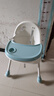 三条小鱼宝宝餐椅多功能可折叠便携儿童餐桌椅婴幼儿小孩可调节吃饭桌座椅 牛油果绿【折叠+万向轮+调节】 实拍图