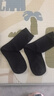 无印良品（MUJI）男女通用 合脚直角 袜口无橡筋袜 袜子 黑色 均码 实拍图