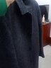啄木鸟轻奢高档羊绒双面羊毛呢大衣男士中年中长款外套冬装加厚羽绒内胆 灰色 190/3XL 实拍图
