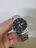 冠琴（GUANQIN）手表男士全自动机械表瑞士品质防水夜光精钢双日历学生多功能腕表 黑皮本色黑面（SY款） 实拍图