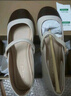 热风（Hotwind）舒适平底单鞋女士春季新款金属色法式浅口玛丽珍气质百搭通勤鞋子 88米黑 39 实拍图