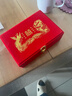梦桥结婚首饰盒五金聘礼三金提亲订婚彩礼套装黄金珠宝收纳盒红色礼盒 实拍图