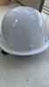 伟光 ABS安全帽 圆顶新国标透气款 防砸耐穿刺电绝缘 Y型下颏带工地建筑头盔 白色旋钮式【京东自营】 实拍图
