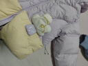 巴拉巴拉童装婴儿羽绒服男童冬季女童短款外套儿童宝宝萌 粉紫A70708 80 充绒量62g 实拍图