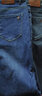 罗蒙（ROMON）男士牛仔裤男秋冬商务休闲裤男弹力直筒男裤厚款深档直筒长裤高腰 深蓝色+深蓝色【冬季款】 加绒 33 【腰围2尺6建议135-145斤】 实拍图