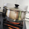 美厨（maxcook）汤锅 304不锈钢汤锅汤煲24CM 加厚复合底 燃气炉电磁炉通用YC-24 实拍图