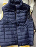 雪中飞秋冬新款男式轻薄羽绒服马甲基础男士短款羽绒秋马甲 黯青色|5089 XL 180/100A 实拍图