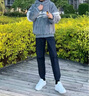 港蒂湾羊羔绒外套男秋冬季加绒棉衣加厚绒棉服男毛巾绣连帽外套学生棉袄 灰色-常规款LRB-W38 L 110-125斤左右 实拍图