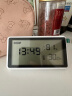 得力（deli）温度计室内温湿度计家用高精度表数显时钟电子壁挂式婴儿房仪器 【超大屏数显】温湿度带支架 实拍图