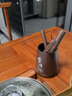豪峰2025新款整套黑陶茶道六君子茶具套装配件茶夹茶勺茶针送伴手礼物 【柴烧元舍茶道6君子】【简装】 实拍图
