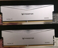 宏碁掠夺者（PREDATOR）48G(24G×2)套装 DDR5 6000频率 台式机内存条 Pallas II 凌霜系列 (C28)星光银 AI电脑存储配件 实拍图