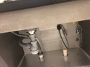 九牧（JOMOO）厨房水槽纳米抗油防刮手工大单槽不锈钢洗菜盆 浅灰色780*450窄边槽含抽拉龙头 实拍图