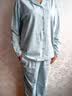 蕉内（Bananain）棉棉301H睡衣男女纯棉情侣家居服长袖套装夏送男友520情人节礼物 【女士】浅苍绿 M 实拍图