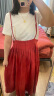 无印良品（MUJI）IDEE 女式 强捻 两穿裙 女夏季款裙子 棉麻 GAD14C4S 【限定色】深红色 L 165/72A 晒单实拍图