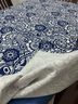 知巢乌镇蓝印花桌布布艺棉麻餐桌布茶几防尘盖布复古中国风青花瓷台布 宫廷蓝 130*180CM 实拍图