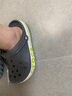 卡骆驰（CROCS）洞洞鞋贝雅卡骆班轻便耐磨一脚蹬休闲鞋|205089 石板灰/青柠绿-0GX 36 /37(220mm) 实拍图