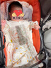全棉时代婴儿外出连体服针织纯棉男女宝宝春夏款哈衣包屁衣 花园梦境 73码 实拍图