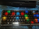 前行者（EWEADN）V82无线透明三模机械键盘客制化水晶键盘 无线/蓝牙/有线全键热插拔游戏办公键盘 黑色透明 实拍图
