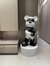 吉召轻奢高档光剑暴力熊大摆件落地式客厅家居装饰品网红潮玩手办公仔 炫酷黑光剑熊+底座 实拍图
