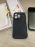 品胜 适用苹果15Pro手机壳 iPhone15Pro柔性液态壳全包防摔防磨防震亲肤男女款超薄保护套软壳 黑色 实拍图
