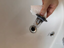 潜水艇（Submarine）CQ-8SM枪灰面盆弹跳下水器洗手盆漏水塞子按压式防臭过滤小蘑菇头 实拍图