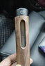 齐选车载不掉烟灰神器点烟款免弹烟灰便携移动烟灰缸随身携带户外开车 胡桃木材质（内置一键点火） 实拍图
