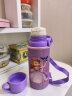 迪士尼儿童保温杯316不锈钢上学用带吸管直饮双盖男女童便携小学生水杯 苏菲亚紫550ML双盖-3302 实拍图