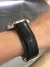十瑞（SHIRUI）A级大竹节鳄鱼皮表带男真皮适用浪琴积家欧米茄万国天梭美度万宝龙格拉苏蒂表链正品女手表带 【无扣款】黑色黑线 20mm 实拍图