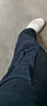 真维斯（Jeanswest）纯棉休闲裤男士春夏季新款大码宽松直筒多口袋耐磨工装裤子男 黑色 /口袋带拉链 XL 码【推荐130-150斤】 实拍图