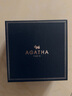 AGATHA/瑷嘉莎 爱心小狗银项链女【生日礼物】送女友闺蜜高级感轻奢吊坠 玛瑙红+银色 实拍图