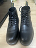 百丽（Belle）潮搭马丁靴男冬季商场同款真皮英伦风休闲靴加绒92267DD0预售 黑色(6孔) 44 (270mm) 实拍图