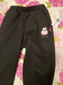 真维斯儿童裤子男童秋冬加绒休闲运动裤帅气加厚保暖百搭外穿中大童卫裤 黑 J飞行宇航X 160 实拍图