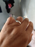 纯已久银饰999足银戒指活口银指环光面简约实心银男女款情侣款银戒 999足银实心光面戒指约4克 实拍图