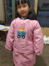 畅印 儿童画画罩衣防泼水长袖中大童时尚洋气可爱反穿罩衣幼儿园绘画小孩围裙定制logo 粉丝小熊 XL大码适合身高1.2-1.5 米 实拍图