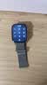 KMaxAI适用Apple Watch S12/11米兰尼斯表带 苹果手表SE3不锈钢磁吸手表带iwatch s10金属编织表链 银色 实拍图