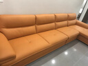 全友家私简约头层牛皮真皮沙发贵妃大小户型北欧皮沙发同款友家私 旗舰版：接触面真皮+乳胶座包+松木框架 四人位 ：2.8米 实拍图
