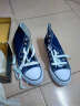 法拉步2024春季新款高帮帆布鞋女韩版学生板鞋百搭原宿风街拍布鞋 蓝色（X01） 38 实拍图