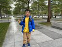 ABC KIDS童鞋男童鞋2026春季新款儿童运动鞋防水革面女童鞋儿童鞋子跑鞋 深蓝红 31 实拍图